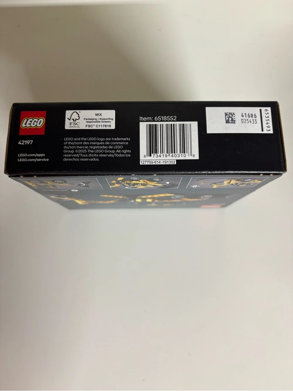 NIB LEGO Technic 42197 Backhoe Loader Building Toy 104 pcs